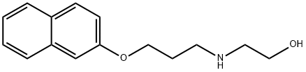 2-{[3-(2-ナフチルオキシ)プロピル]アミノ}エタノール 化学構造式