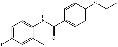 4-エトキシ-N-(4-ヨード-2-メチルフェニル)ベンズアミド 化学構造式