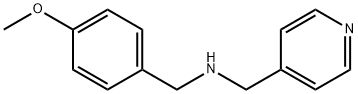 (4-メトキシベンジル)(ピリジン-4-イルメチル)アミン 化学構造式