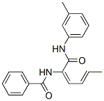 Benzamide, N-[1-[[(3-methylphenyl)amino]carbonyl]-1,3-pentadienyl]- (9CI) Structure