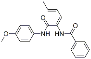 Benzamide, N-[1-[[(4-methoxyphenyl)amino]carbonyl]-1,3-pentadienyl]- (9CI) Structure