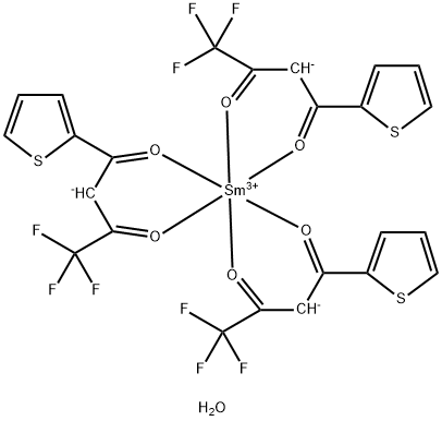 サマリウム(III)テノイルトリフルオロアセトナート 化学構造式