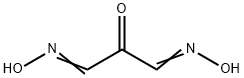 1,3-ビス(ヒドロキシイミノ)プロパン-2-オン 化学構造式