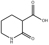 2-氧代哌啶-3-羧酸, 41888-21-5, 结构式