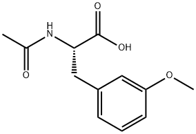 N-アセチル-O-メチル-M-DL-チロシン 化学構造式