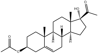 17ALPHA-HYDROXYPREGNENOLONE 3-ACETATE 化学構造式