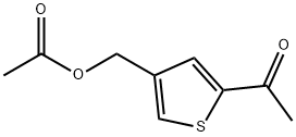 酢酸(5-アセチル-3-チエニル)メチル 化学構造式