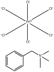 TRIMETHYLBENZYLAMMONIUMHEXACHLOROPLATINATE (IV) Structure