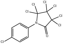 3,3,4,4,5,5-Hexachloro-1-(4-chlorophenyl)pyrrolidin-2-one 结构式