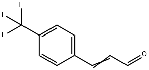 3-(4-(トリフルオロメチル)フェニル)アクリルアルデヒド 化学構造式