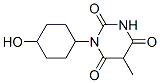 1-(4-Hydroxycyclohexyl)-5-methylbarbituric acid Struktur