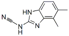 Cyanamide, (4,5-dimethyl-1H-benzimidazol-2-yl)- (9CI) Structure