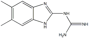 N-(5,6-DIMETHYL-1H-BENZIMIDAZOL-2-YL)GUANIDINE Structure