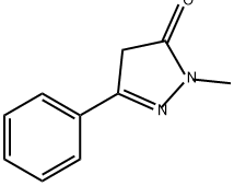 1-甲基-3-苯基-1H-吡唑-5(4H)-酮, 41927-50-8, 结构式