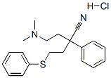2-(2-dimethylaminoethyl)-2-phenyl-4-phenylsulfanyl-butanenitrile hydrochloride 结构式