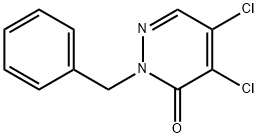 2-BENZYL-4,5-DICHLORO-2,3-DIHYDROPYRIDAZIN-3-ONE 化学構造式