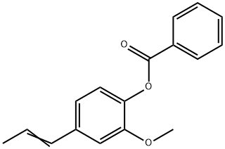 2-methoxy-4-prop-1-enylphenyl benzoate Struktur