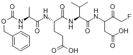 フルオロ(Z-L-Ala-L-Glu-L-Val-L-Asp-)メタン 化学構造式