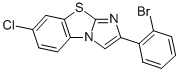 2-(2-BROMOPHENYL)-7-CHLOROIMIDAZO[2,1-B]BENZOTHIAZOLE Struktur