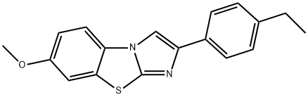 2-(4-ETHYLPHENYL)-7-METHOXYIMIDAZO[2,1-B]BENZOTHIAZOLE Structure