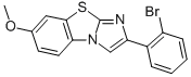 2-(2-FLUOROPHENYL)-7-METHOXYIMIDAZO[2,1-B]BENZOTHIAZOLE Structure