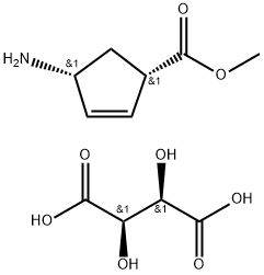 (1R,4S)-Methyl 4-aMinocyclopent-2-enecarboxyla Structure
