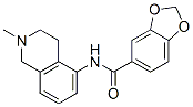 3,4-Methylenedioxy-N-(1,2,3,4-tetrahydro-2-methylisoquinolin-5-yl)benzamide Structure