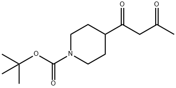 tert-butyl 4-(3-oxobutanoyl)piperidine-1-carboxylate Structure