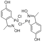 二-μ-氯双[5-羟基-2-[1-(羟基亚氨基-κN)乙基]苯基-κC]钯(II)二聚物, 419581-64-9, 结构式