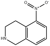 1,2,3,4-テトラヒドロ-5-ニトロイソキノリン塩酸塩 化学構造式
