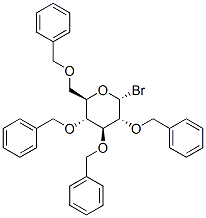 2,3,4,6-Tetra-O-benzyl-a-D-glucopyranosylbromide Struktur