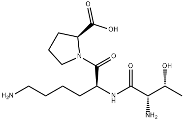 H-THR-LYS-PRO-OH Structure