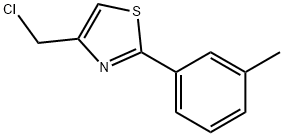 4-(クロロメチル)-2-(3-メチルフェニル)-1,3-チアゾール 化学構造式