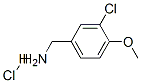 3-クロロ-4-メトキシベンジルアミン塩酸塩 化学構造式