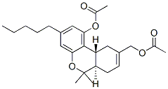 (6aR,10aR)-1-Acetyloxy-6a,7,10,10a-tetrahydro-6,6-dimethyl-3-pentyl-6H-dibenzo[b,d]pyran-9-methanol acetate 结构式