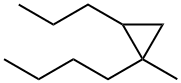 1-Butyl-1-methyl-2-propylcyclopropane Structure