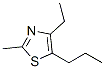 4-Ethyl-2-methyl-5-propylthiazole,41981-75-3,结构式