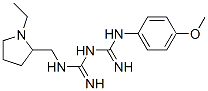 1-[(1-ethyl-2-pyrrolidinyl)methyl]-5-(4-methoxyphenyl)biguanide Structure
