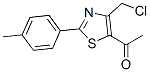 1-[4-(Chloromethyl)-2-(4-methylphenyl)-5-thiazolyl]ethanone Structure
