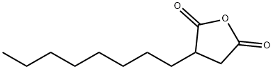 n-オクチルこはく酸  無水物 化学構造式