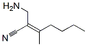 2-Heptenenitrile,  2-(aminomethyl)-3-methyl- Struktur