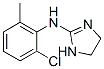 2-(2-クロロ-6-メチルフェニルイミノ)イミダゾリジン 化学構造式
