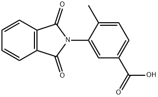 3-(1,3-ジオキソ-1,3-ジヒドロ-2H-イソインドール-2-イル)-4-メチル安息香酸 化学構造式