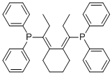 1,2-Bis[(Z)-1-(diphenylphosphino)prop-1-ylidene]cyclohexane, min. 98% Et2-CYCLO-NUPHOS 化学構造式