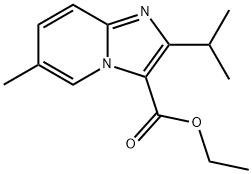 ETHYL 2-ISOPROPYL- 5-METHYL-1H-IMIDAZO[1,2-A]PYRIDINE-3-CARBOXYLATE Structure