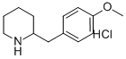 2-(4-METHOXY-BENZYL)-PIPERIDINE HYDROCHLORIDE Structure