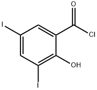 3,5-二碘水杨酰氯,42016-91-1,结构式