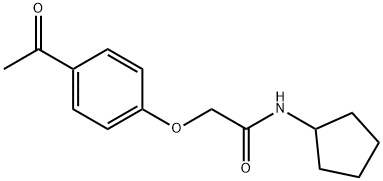 4'-(Cyclopentylcarbamoylmethoxy)acetophenone Structure