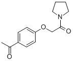 4'-[(1-Pyrrolidinyl)carbonylmethoxy]acetophenone Structure