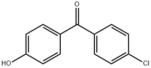 4-クロロ-4'-ヒドロキシベンゾフェノン 化学構造式